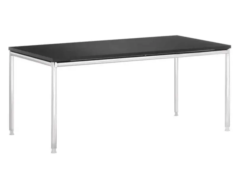 S-Line bureau van 180 en 200cm in zwart melamine