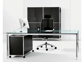 S-Line bureau en melamine de 180 - 200cm