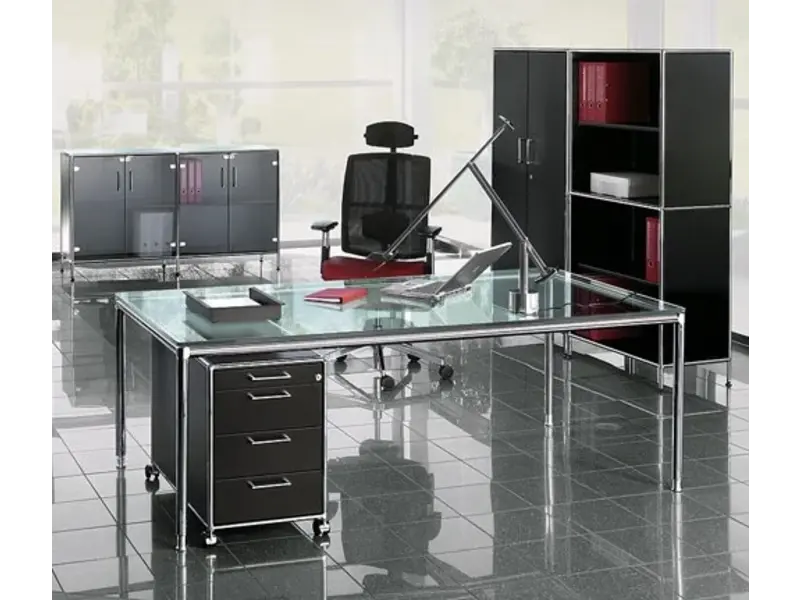 S-Line bureau en melamine de 180 - 200cm