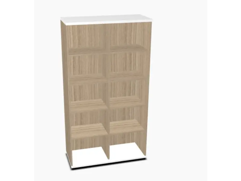 Basic Open kast 183cm dubbel