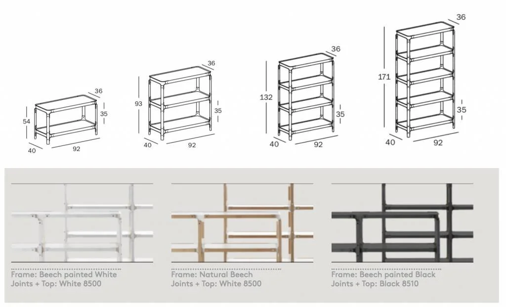 Magis Steelwood Shelving houten rekken