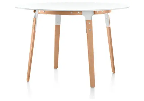 Table ronde en bois Steelwood