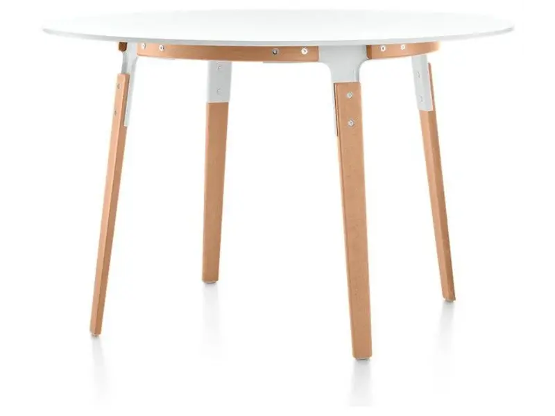 Steelwood table - ronde tafel