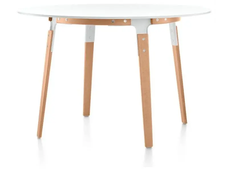 Table ronde en bois Steelwood