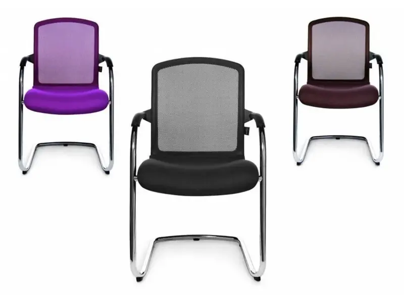AluMedic 50 chaise de réunion en tissu ou cuir
