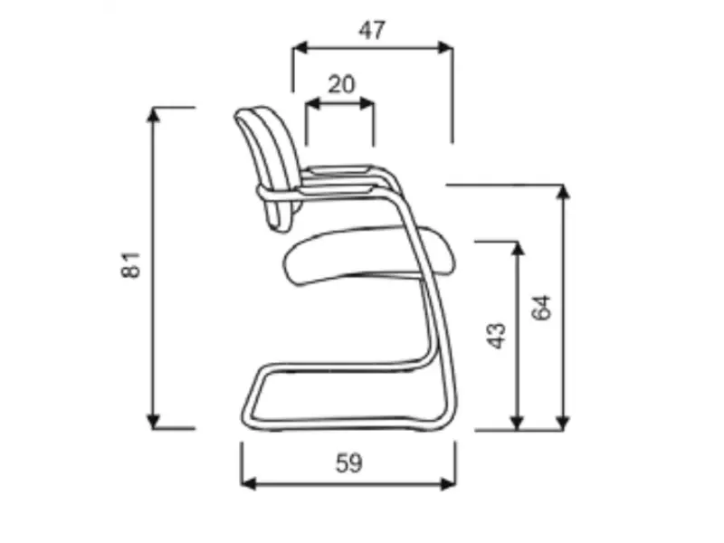 Chaise luge Officina en tissu, empilable