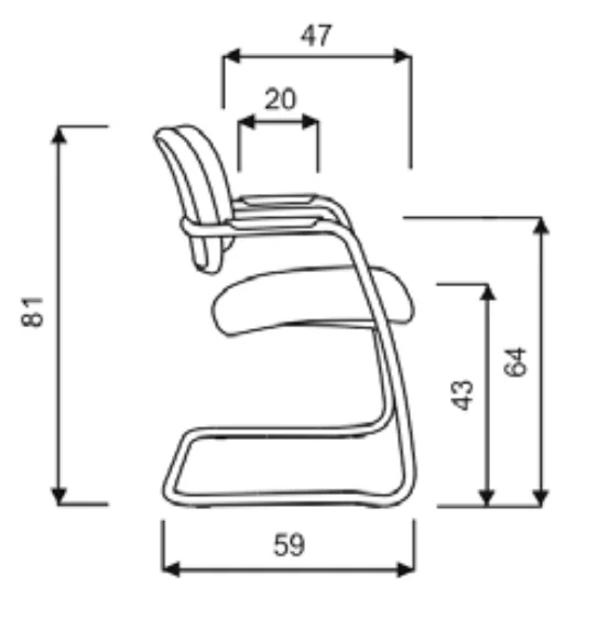 BNO Chaise luge Officina en tissu, empilable