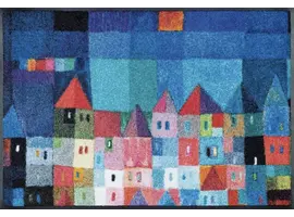 Colourful houses  voetmat