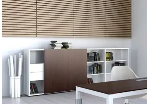 Zig Zag kast met schuifdeur