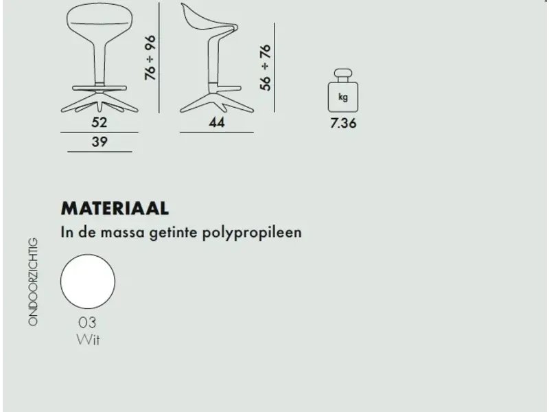 Spoon tabouret de bar