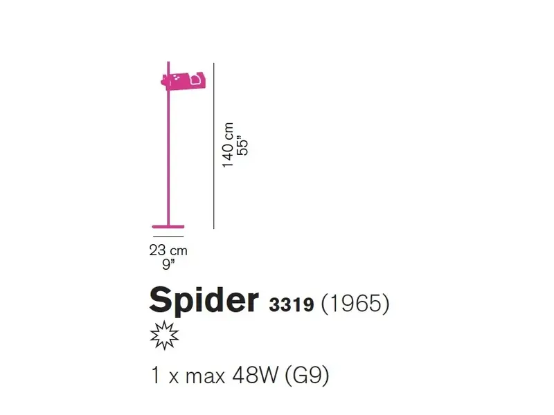 Lampadaire Spider - 3319