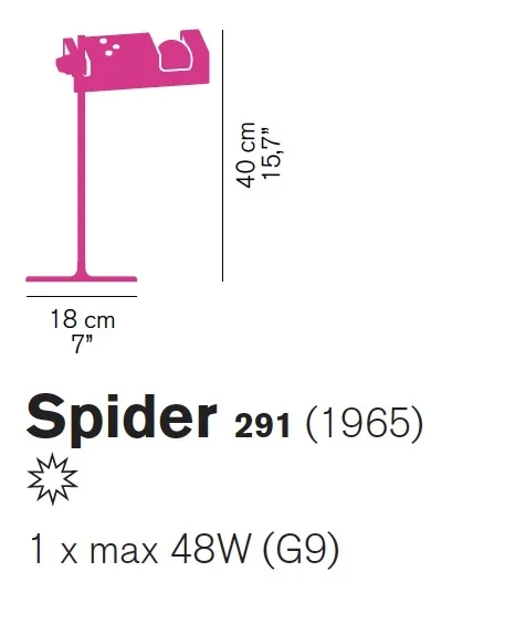 Oluce Spider lampe de bureau - 291