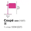 Oluce Coupé 2202 bureaulamp Oluce Coupé 2202 bureaulamp