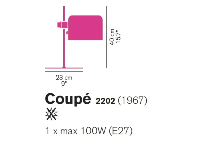 Coupé 2202 bureaulamp
