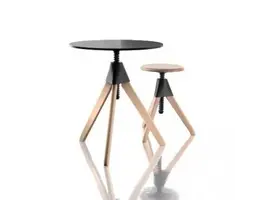 Topsy table en bois de hêtre