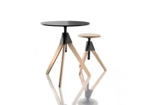 Topsy table en bois de hêtre