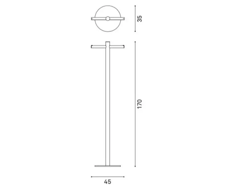 Pole staande kapstok