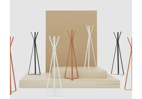 Bend porte-manteau sur pied
