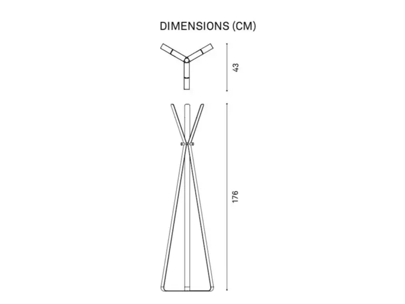 Bend portemanteau