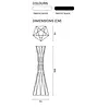 Cascando Cascando Basket staande kapstok design – stalen draad kapstok