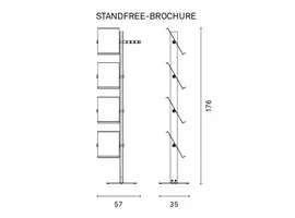 Standfree garderobe et porte-revues