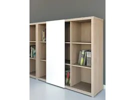 Mito meuble de rangement avec porte coulissante