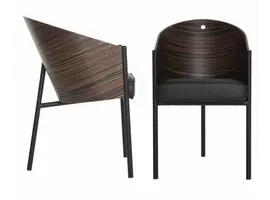 Costes chaise Bamboo, Wengé striped en Gris Oak