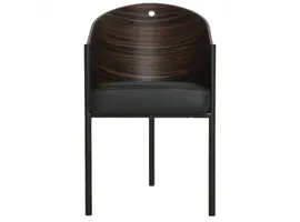 Costes chaise Bamboo, Wengé striped en Gris Oak