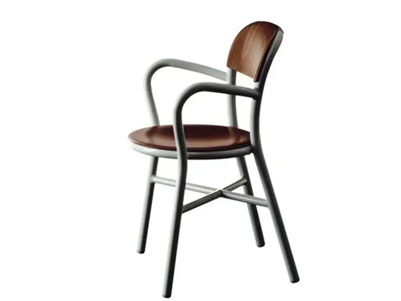 Pipe Chair stoel met armleuningen