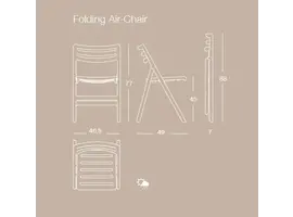 Folding Air chair zonder armleuning