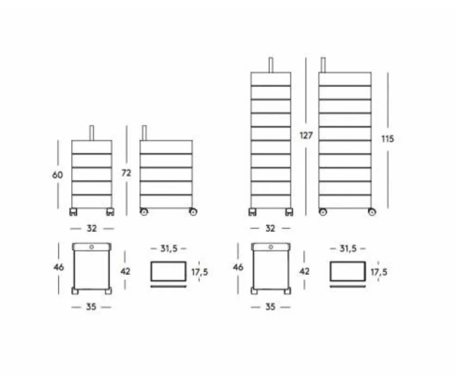 Magis 360° drawers 5 laden