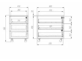 Basic caisson à roulettes