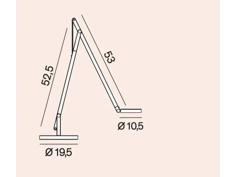 String T1 bureaulamp