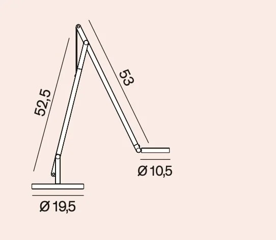 Rotaliana String T1 lampe de bureau