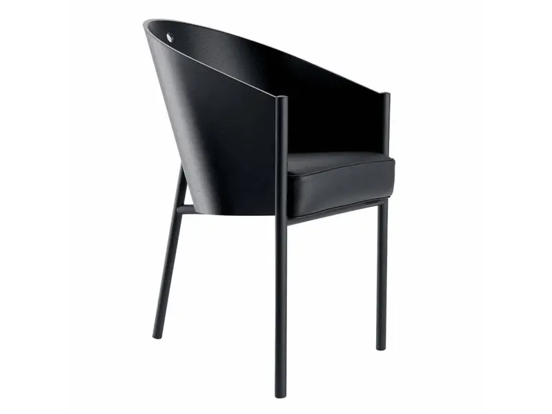 Costes chaise noir ou acajou