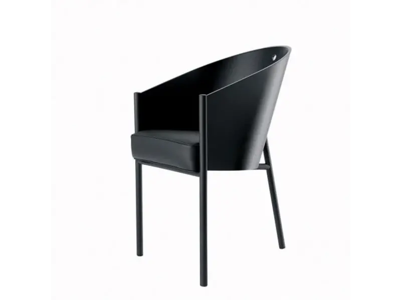 Costes chaise noir ou acajou