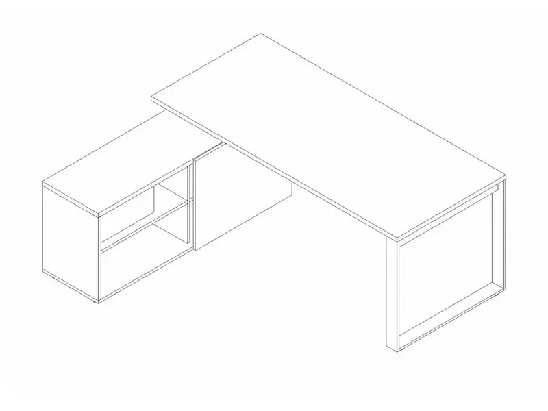 Ogi-Q bureau met lowboard