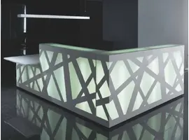 Zig Zag Banque d’accueil avec LED