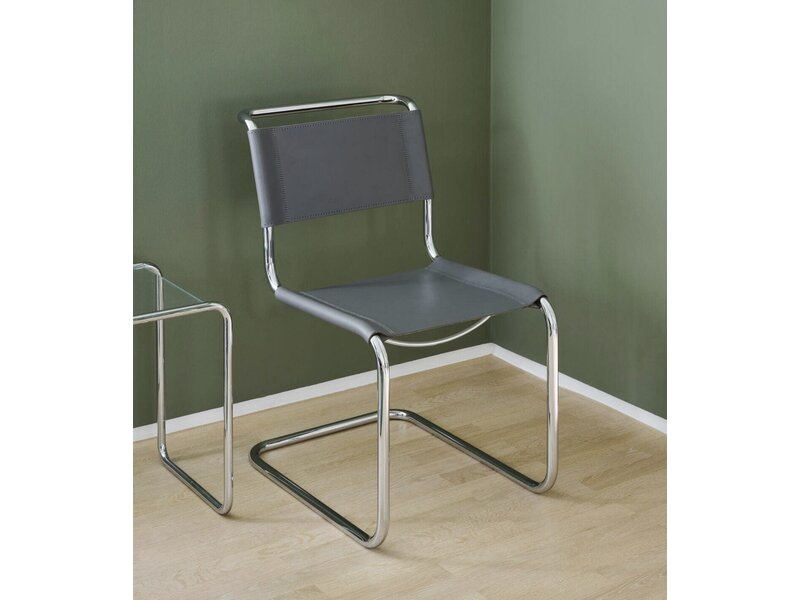 S33 chaise cantilever en cuir