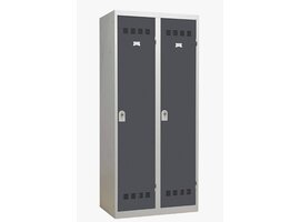 Armoire vestiaire métallique 2 portes - Industrie salissante - H.180 x L.80 cm