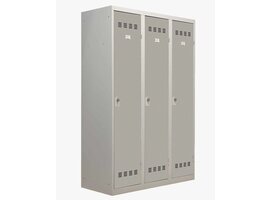 Armoire vestiaire métallique 3 portes - Industrie salissante - H.180 x L.80 cm