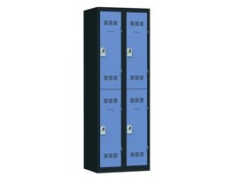 Metalen multi-case locker - 4 lockers H.180 x L.60 cm