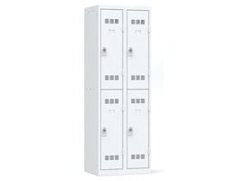 Metalen multi-case locker - 4 lockers H.180 x L.60 cm