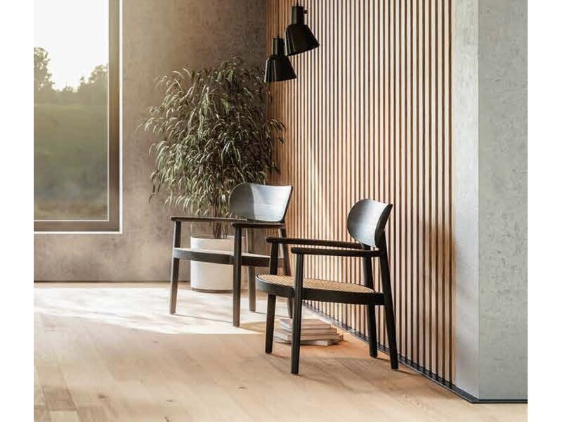 119 F lounge houten armstoel