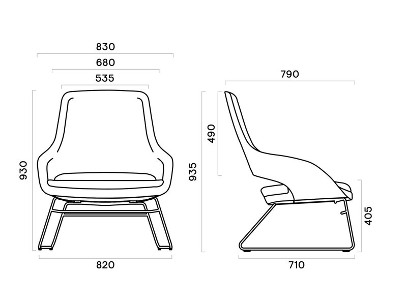 Sandie chaise Lounge