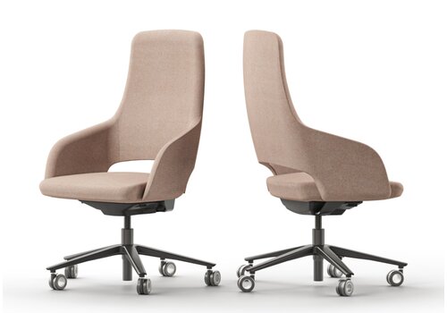 Sandie chaise de conférence/chaise de travail haute sur roulettes