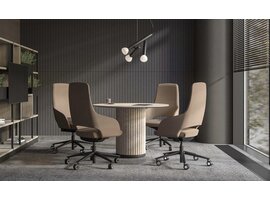 Sandie chaise de conférence/chaise de travail haute sur roulettes