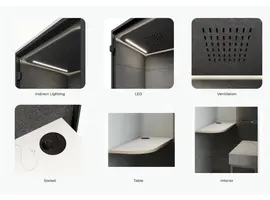 Box1 Sit – Cabine Acoustique assise pour bureau