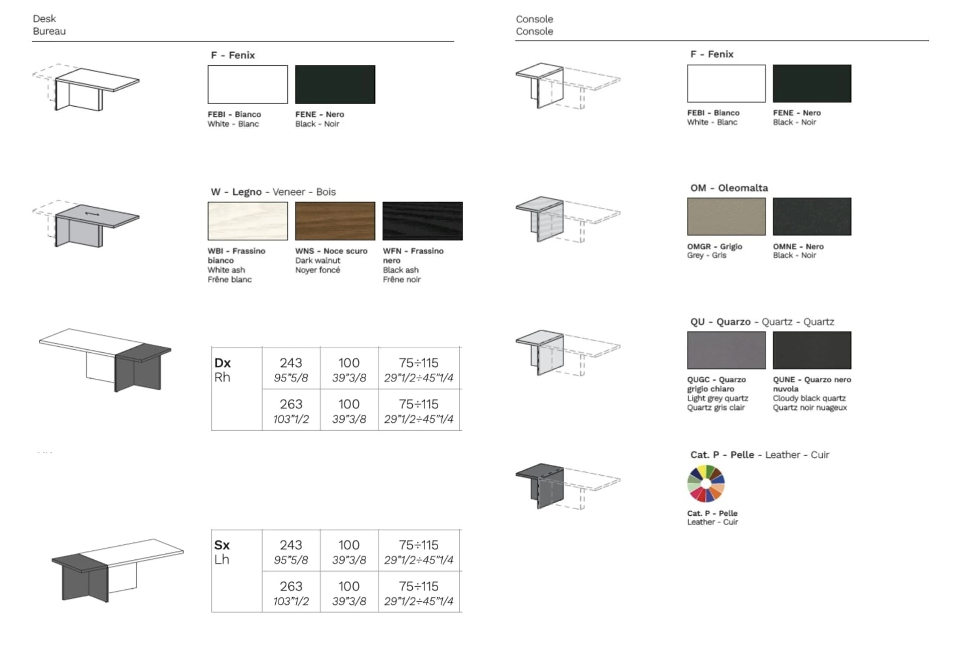 Frezza Mux 70 bureau de direction Frezza Mux 70 bureau de direction