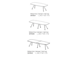 Spike table de réunion design grande